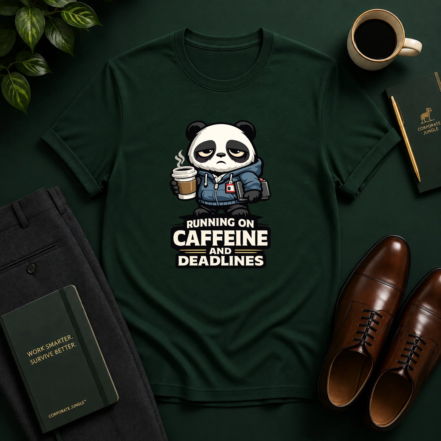 Running On Caffeine And DeadLines T-Shirt