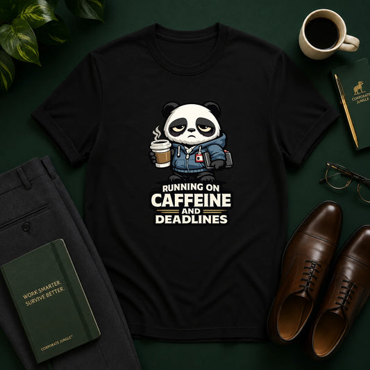 Running On Caffeine And DeadLines T-Shirt